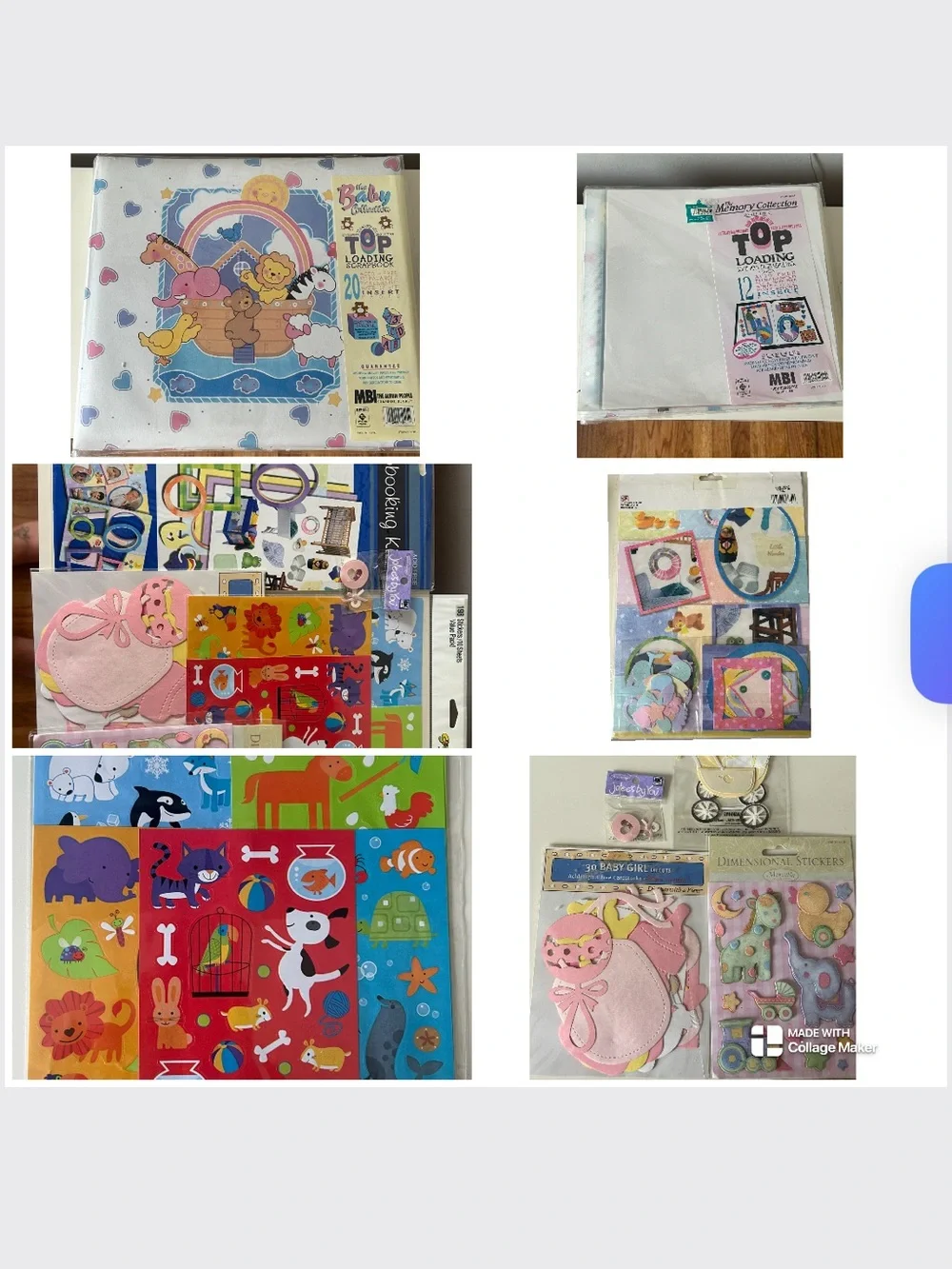 Baby Scrapbook - Scrapbook Kit - Stickers - Loading Pages Die Cuts & Soft Tints